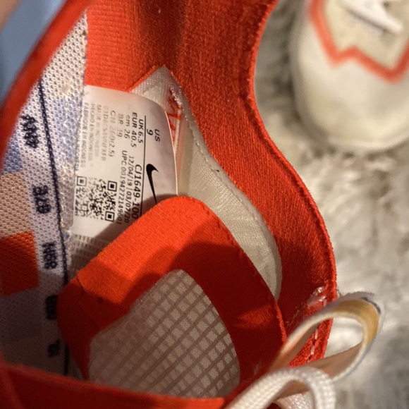 Nike Zoom Vista Lite SE White Team Orange Size 9. Pre Owned - Picture 8 of 11